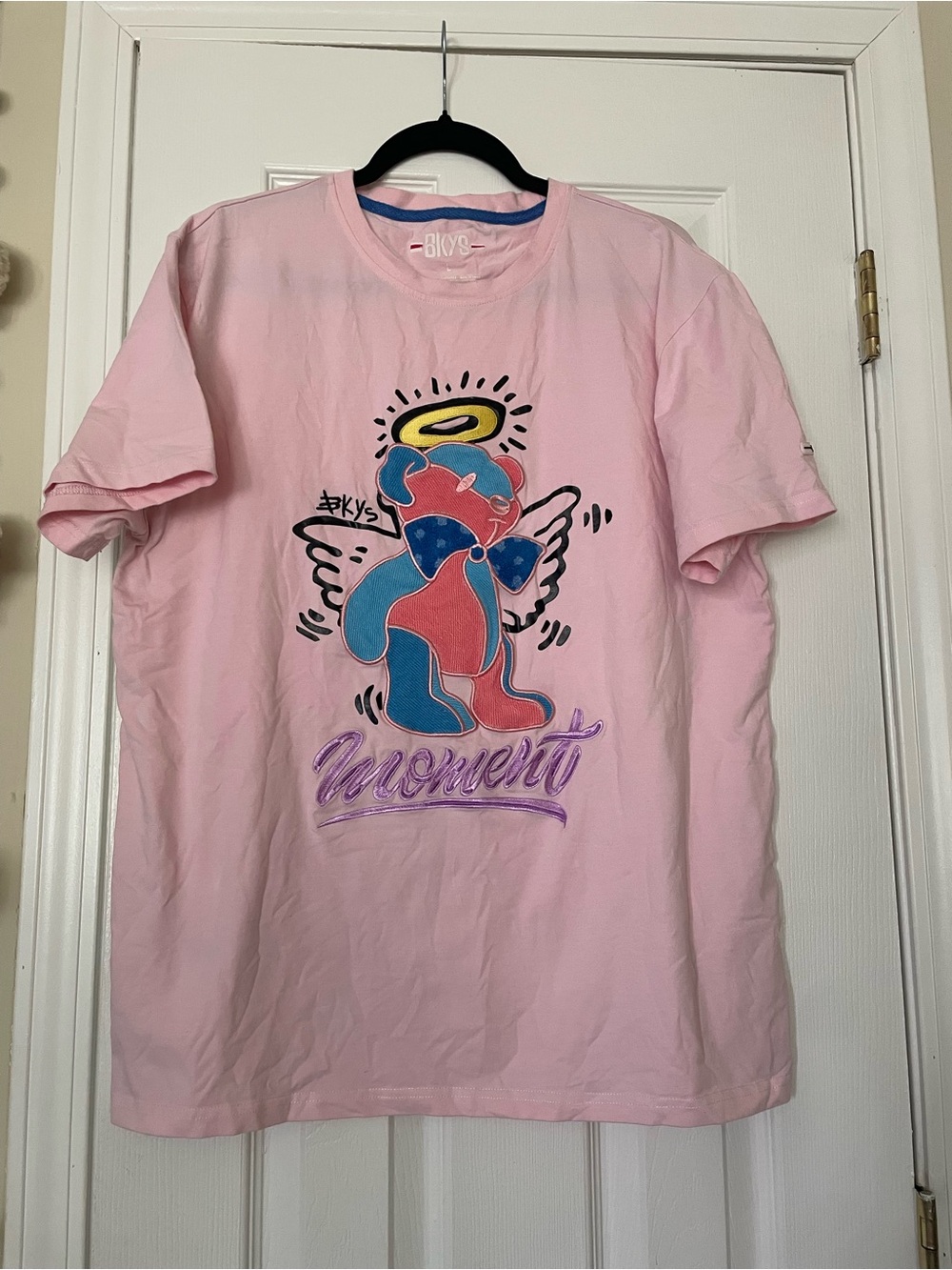 BKYS Pink Graphic Short Sleeve Tee - Angel Bear Design